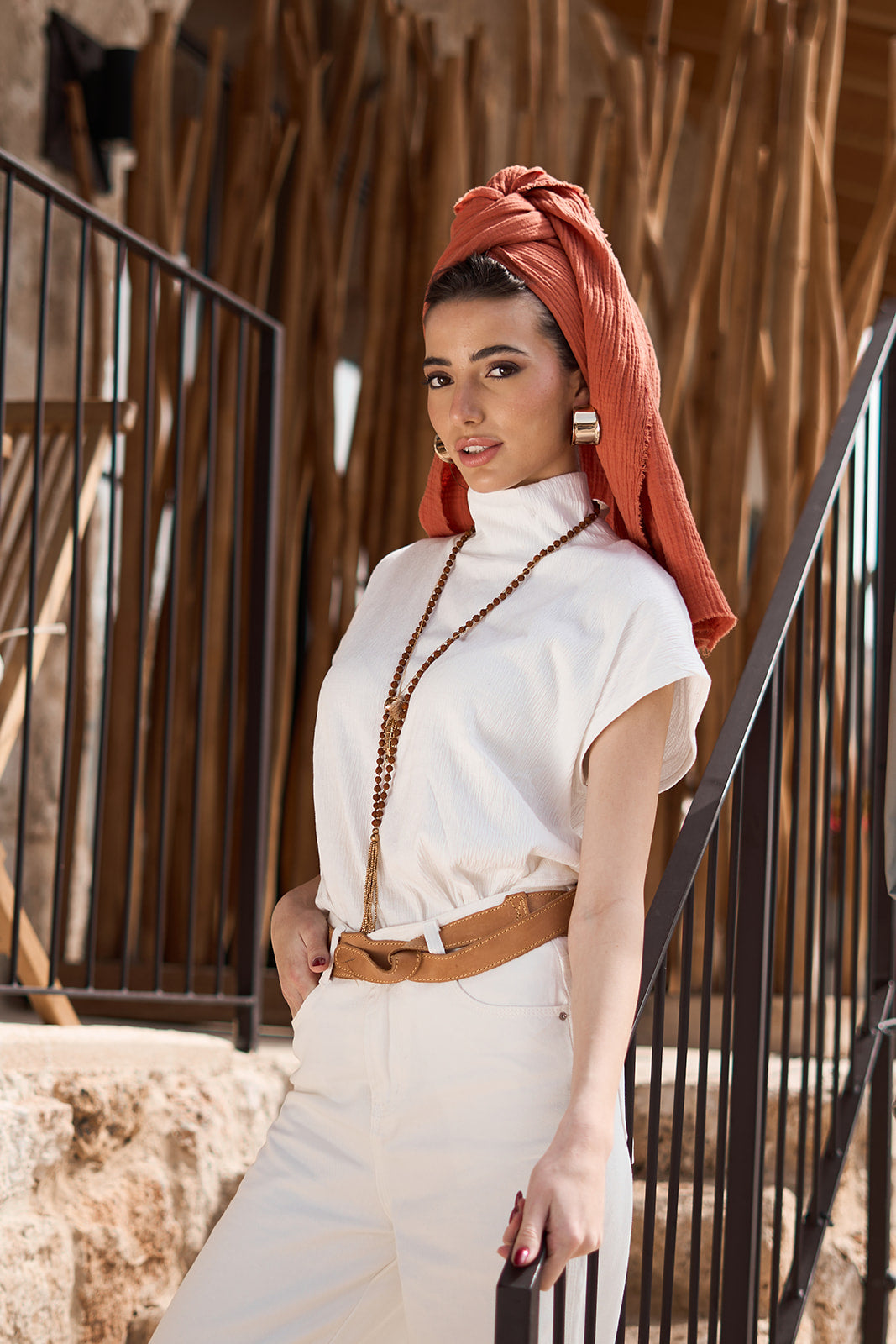 מטפחת אנאו כתום חמרה (Copy)