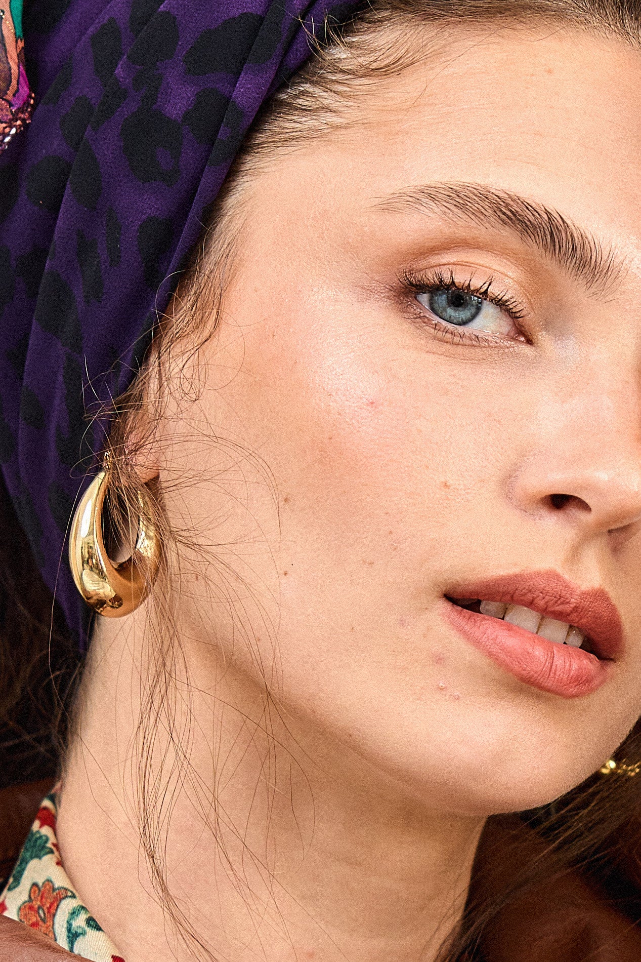 עגילי חישוק זהב בייסיק