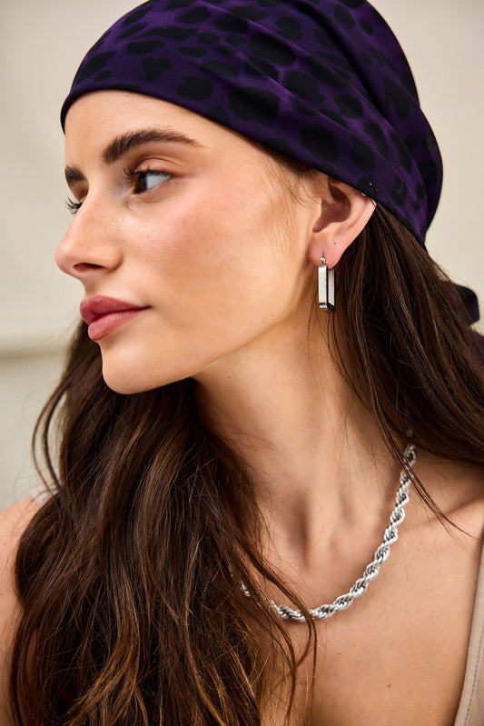 עגילי מלבן.