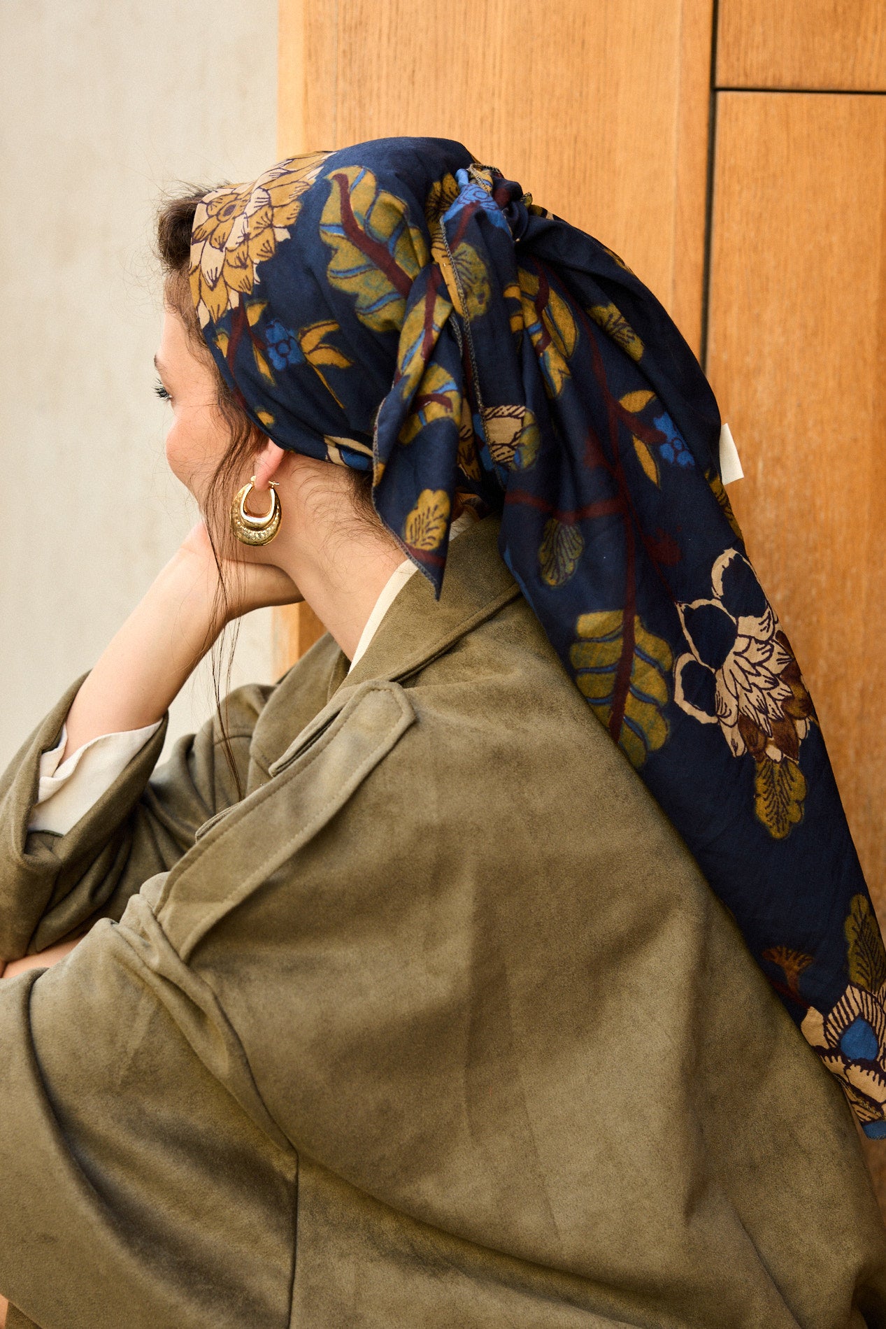 עגיל זהב מרוקע