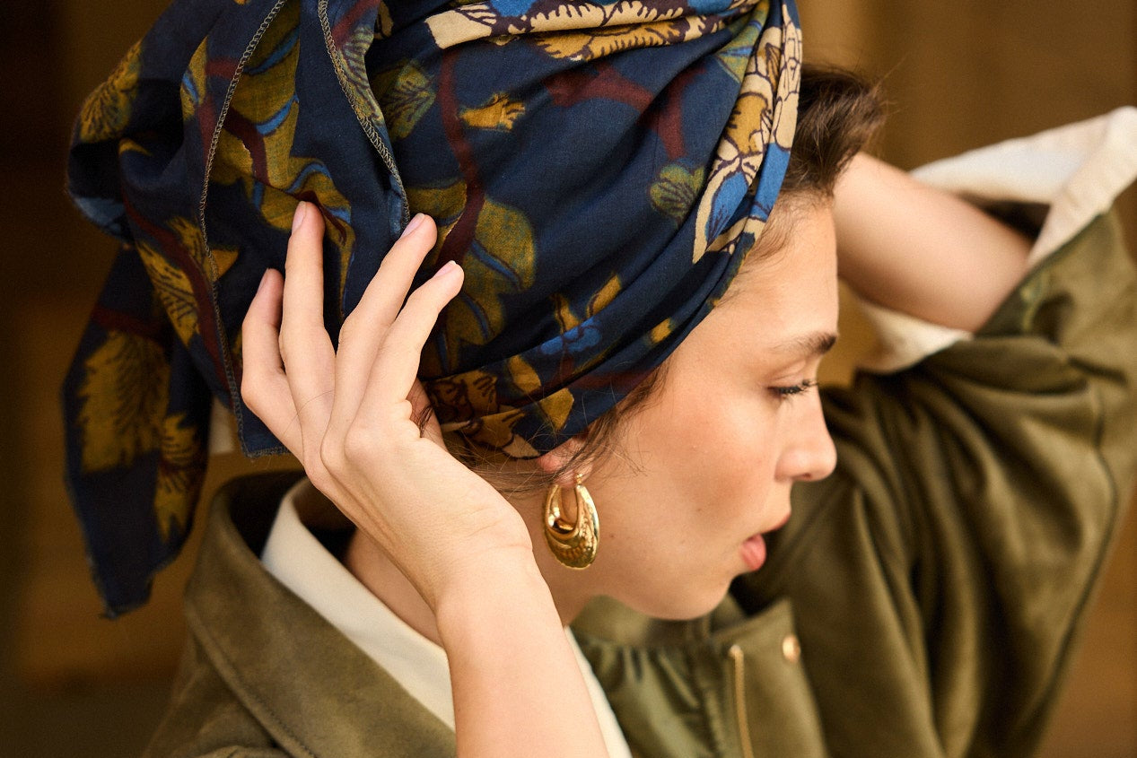 עגיל זהב מרוקע